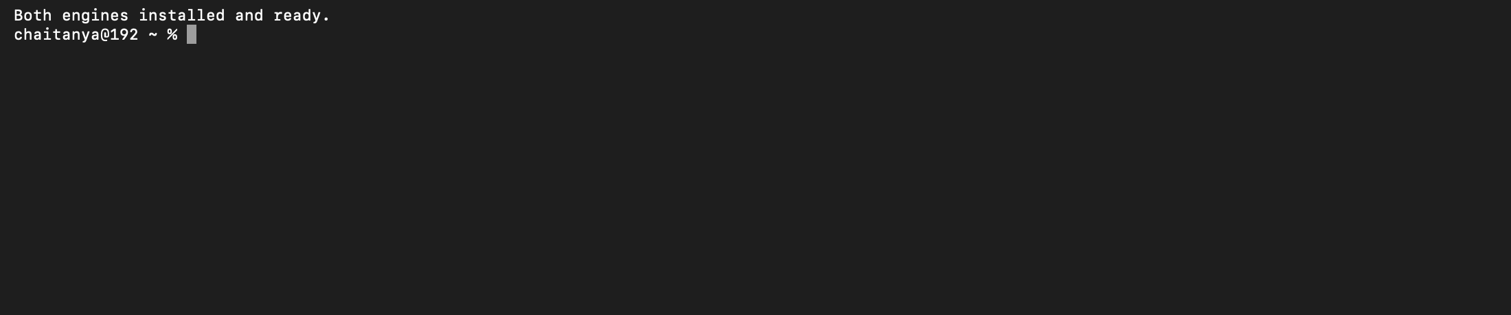 A macOS Terminal window showing claude --version and codex --version both returning version numbers