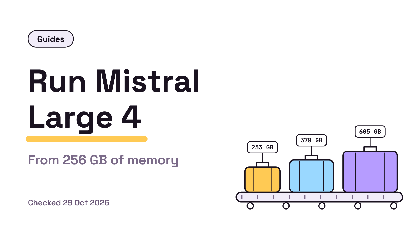 How to Run Mistral Large 4 Locally: Hardware, GGUF Sizes and vLLM (Oct 2026)